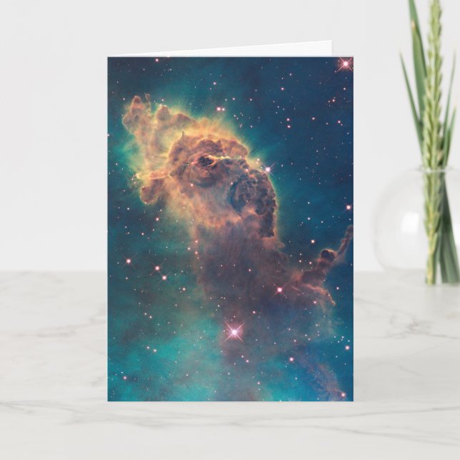 Colourful Hubble Space Telescope Carina Nebula Pos Card (Front)