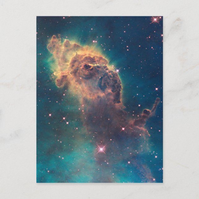 Colourful Hubble Space Telescope Carina Nebula Postcard (Front)