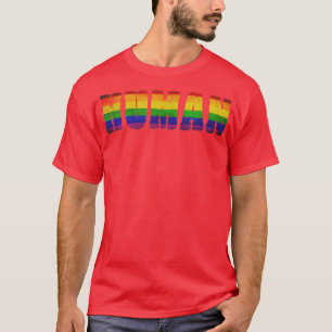 Colourful Human, Ally Dad Mom Boy Girl Rainbow T-Shirt