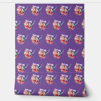 Colourful Hummingbird and Hibiscus Acrylic Wall Ar