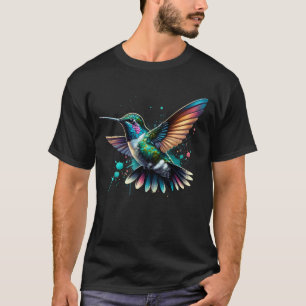 Colourful Hummingbird Bird Lover Bird Watching T-Shirt
