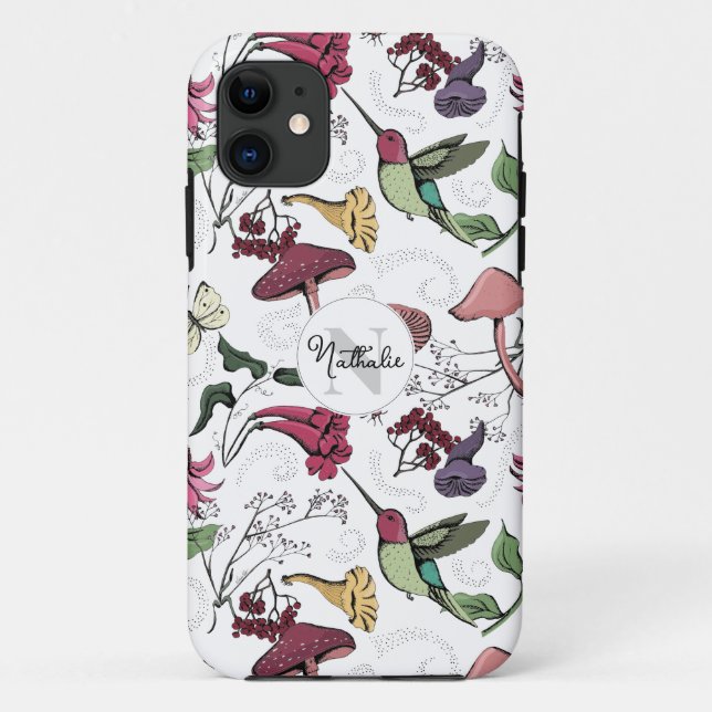 Colourful Hummingbird Garden Case-Mate iPhone Case (Back)