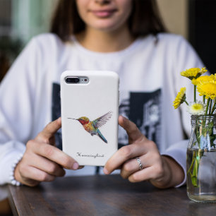 Colourful hummingbird pointillism too, customizabl iPhone 11 case