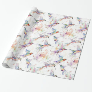 Colourful Hummingbird Wrapping Paper 