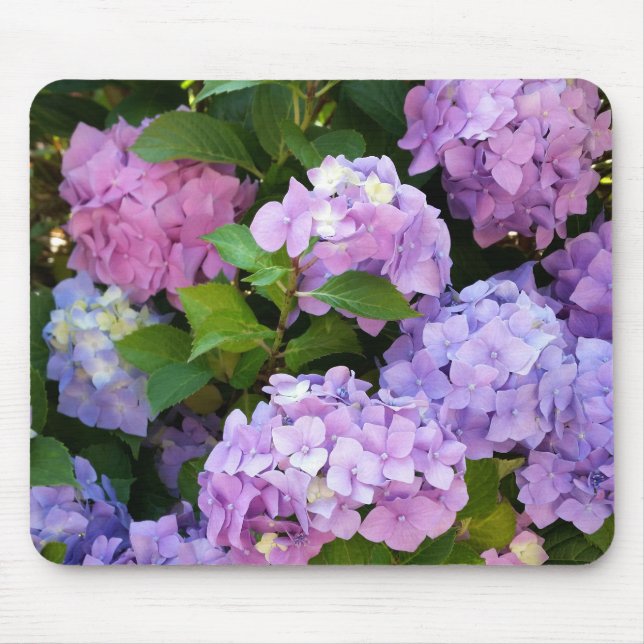colourful hydrangea mouse pad (Front)