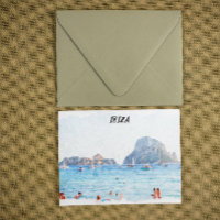 Colourful Ibiza Beach Vacation Souvenir