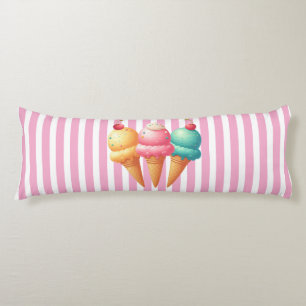 Colourful Ice cream Body Pillow