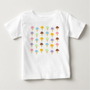 Colourful Ice Cream Cones Baby T-Shirt