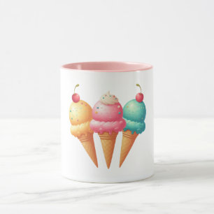 Colourful Ice cream Mug