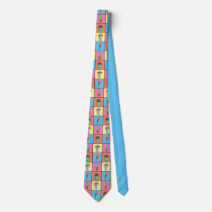 Colourful Ice Cream Neck Tie