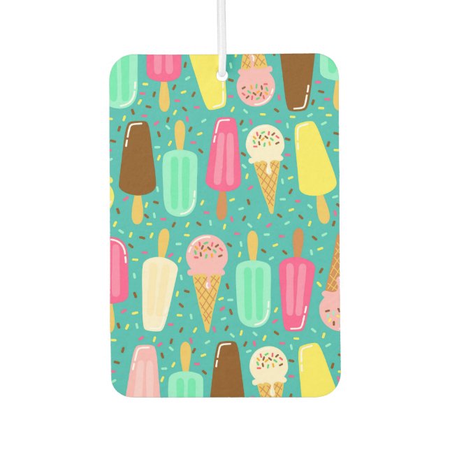 Colourful Ice Cream Pattern Summer  Air Freshener (Front)