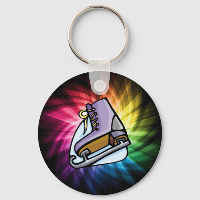 Colourful Ice Skate Keychain (Front)