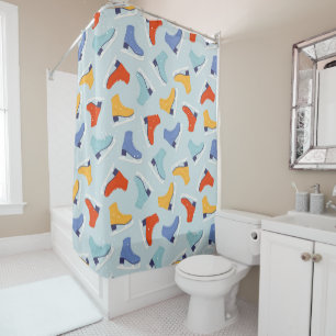 Colourful Ice Skate Winter Pattern