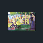 Colourful Iconic Georges Seurat La Grande Jatte Canvas Print<br><div class="desc">A detail from Georges Seurat's most iconic painting Study for A Sunday Afternoon on the Island of La Grande Jatte.</div>