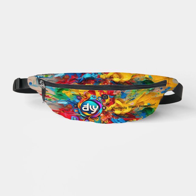 "Colourful Icons for Creative Success" Fanny Pack (Front)