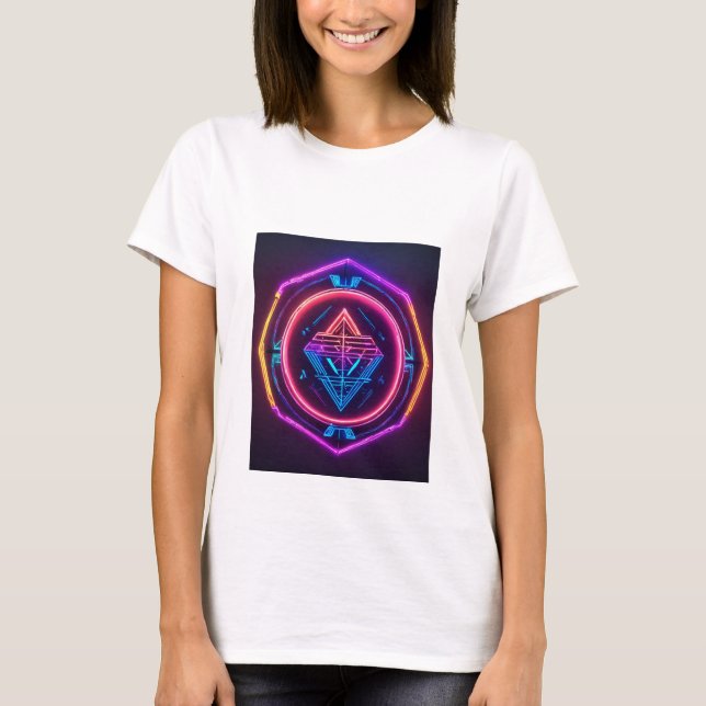Colourful Icons of DJs, Crafts, Gaming T-shirt (Front)