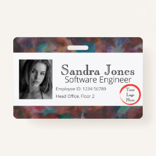Colourful ID Card (Horizontal) Badge