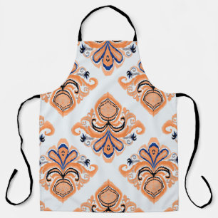 Colourful ikat pattern in vintage style. Elegant e Apron