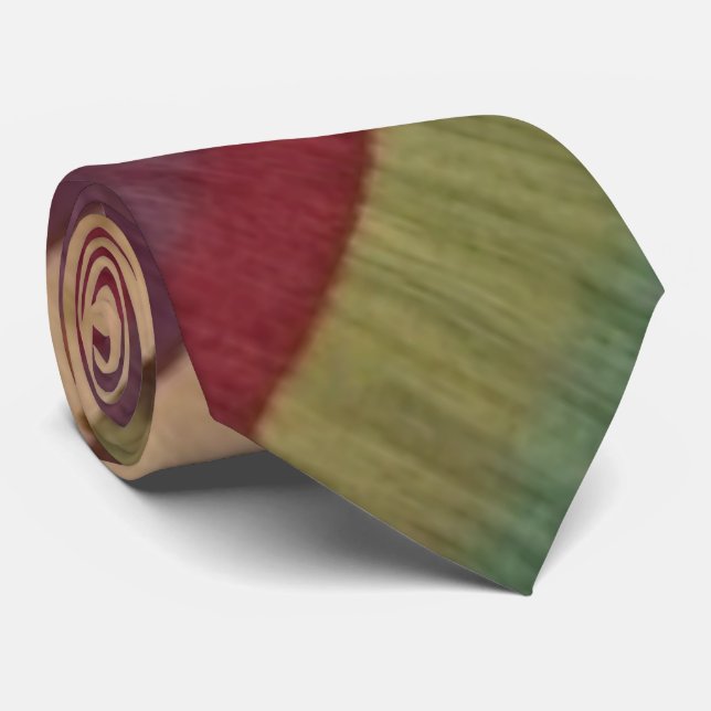 Colourful Ikat Sleek Stylish Statement Boho Patter Tie (Rolled)