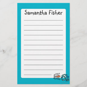 Colourful Illustrated Fish Friends Stationery
