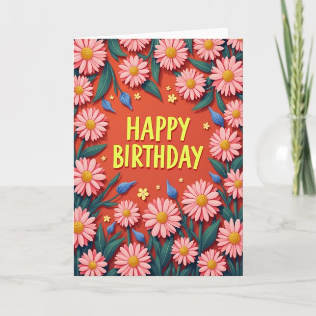 Colourful Illustration Birthday Card (Front)