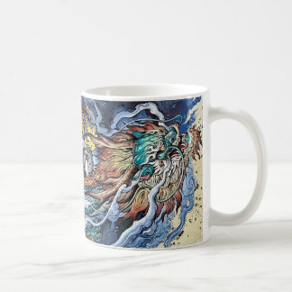 Colourful illustration of Chinese mythical dragon Coffee Mug