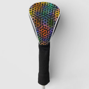 Colourful image, ball forming shapes. golf head cover