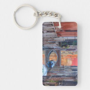 Colourful Impression Of Venice Italy Keychain