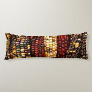 Colourful Indian Corn Kernels Photo Body Pillow