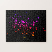 Colourful Ink Splatter Hard Difficult Challenging