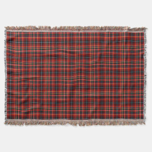 Colourful Innes Clan Scottish Plaid Throw Blanket