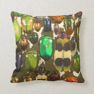 Colourful Insects Beetles and Bugs Throw Pillow
