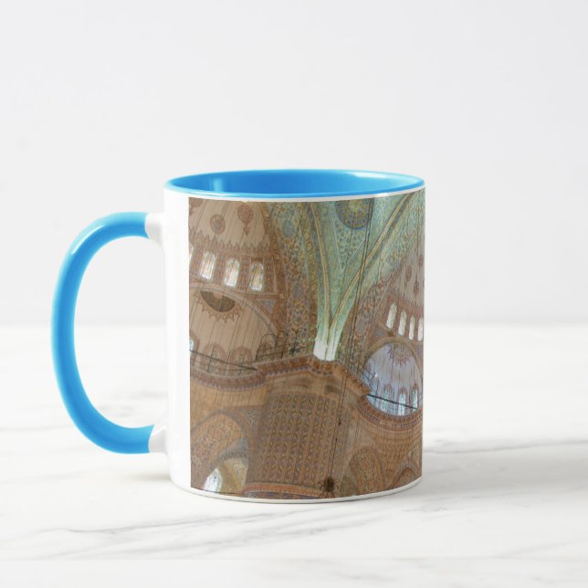 Colourful interior domed ceiling of Blue Mosque Mug (Left)