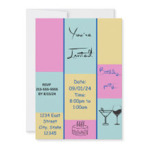 Colourful Invitation