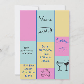 Colourful Invitation
