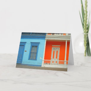 Colourful Iquique street Card