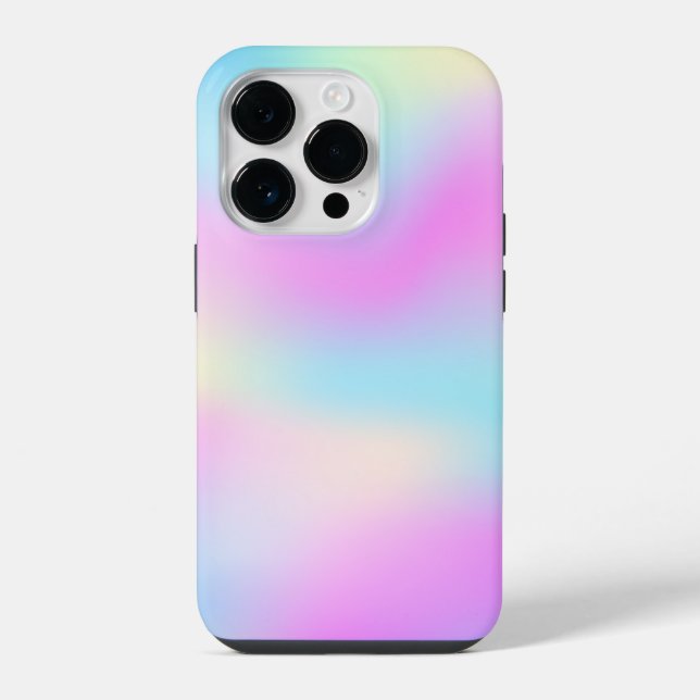 Colourful iridescent background iPhone case (Back)
