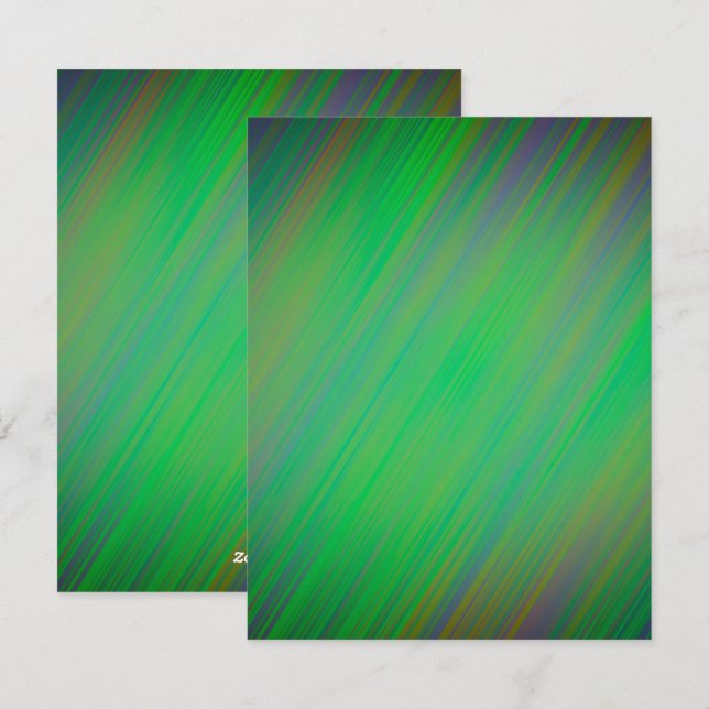 Colourful Iridescent Blank Card for Customization (Front/Back)