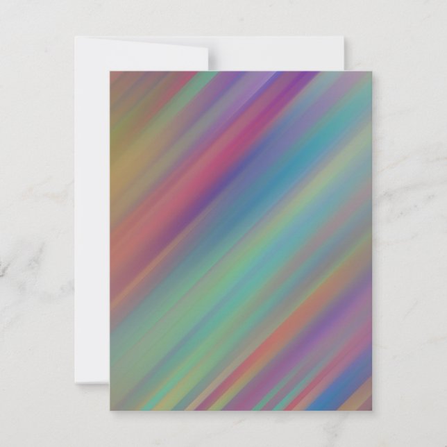  Colourful Iridescent Motion Blank Greeting Card (Front)