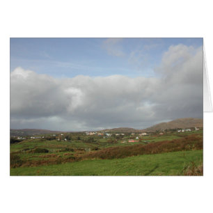 Colourful Irish Village Scene.