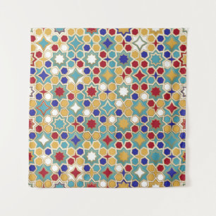 Colourful Islamic Mosaic Seamless Pattern Tapestry