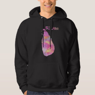 Colourful Isolated Sri Lanka Map In Watercolor Hoodie