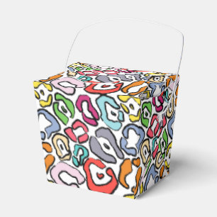 Colourful Jaguar Skin Background Favor Box