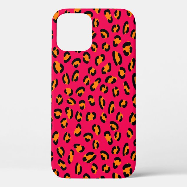 Colourful jaguar skin seamless pattern, animal art Case-Mate iPhone case (Back)