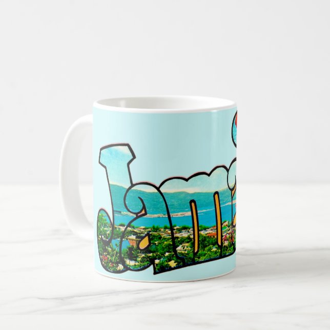 Colourful Jamaica Mug (Front Left)