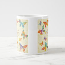 Colourful Jambo Jug Design with Abstract Butterfli