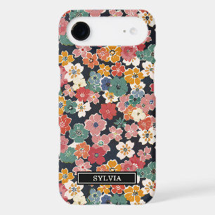 Colourful Japanese Floral Print Monogrammed