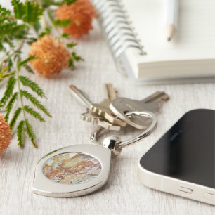 Colourful Jasper Stone Pattern Keychain