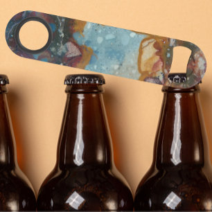 Colourful Jasper Stone Pattern Speed Bottle Opener