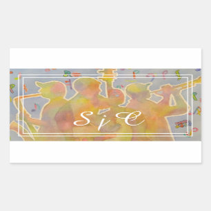 Colourful Jazz Band Sticker